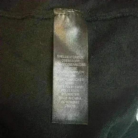 Adrianna Papell, women’s black sweater size L with mesh/see through sleeves - Picture 3 of 6